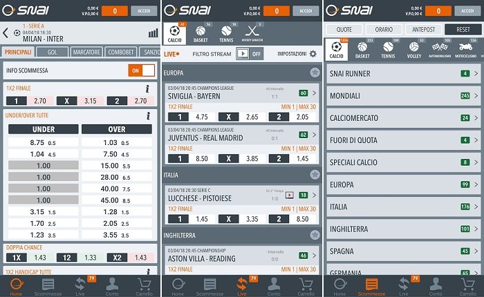 scarica app snai
